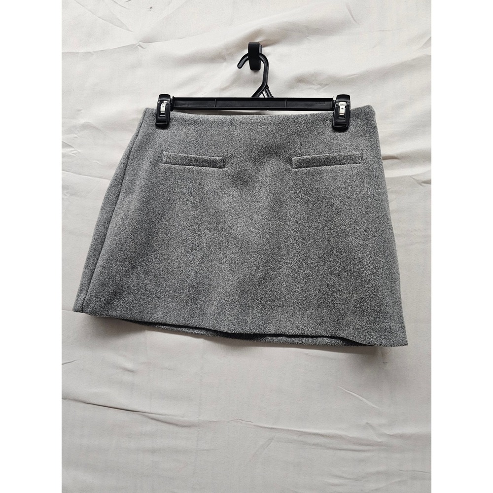 A New Day Womens Mini Skirt Gray Polyester Blend Casual Size 10